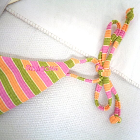 BILLABONG Bikini Set Top & Bottom Stripe NWT size Medium - Picture 7 of 8